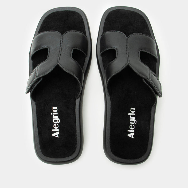 Portia Black Sandal | Alegria Shoes