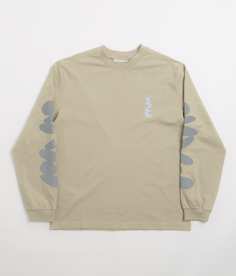 Purple Mountain Observatory Boulders Long Sleeve T-Shirt in Stone