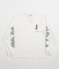Purple Mountain Observatory Boulders Long Sleeve T-Shirt in White