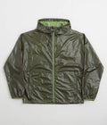 Purple Mountain Observatory Heatreactive Breeze Jacket in Khaki and Lime