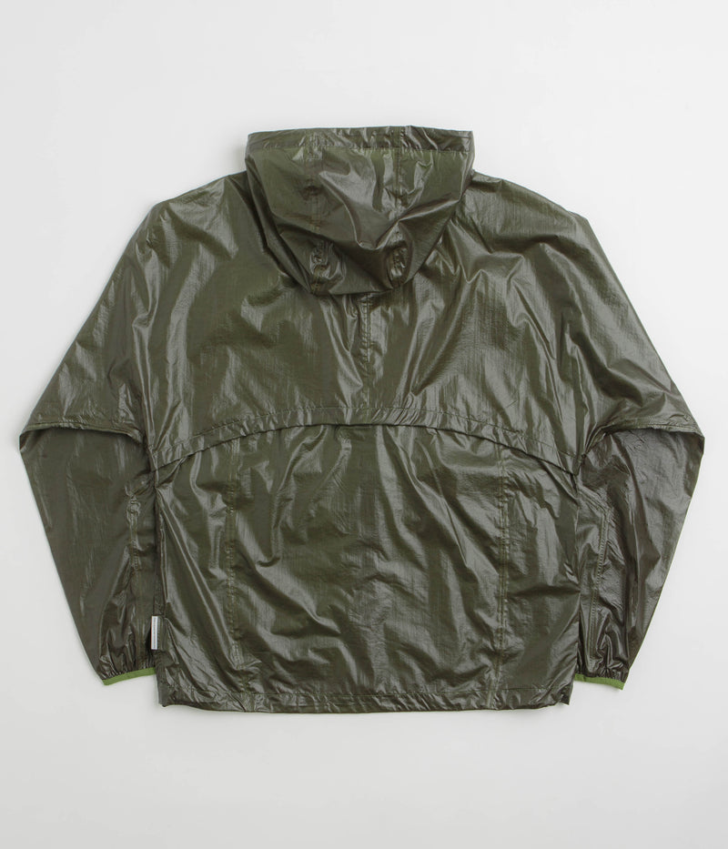Purple Mountain Observatory Heatreactive Breeze Jacket in Khaki and Lime