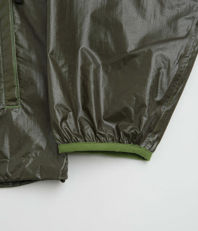 Purple Mountain Observatory Heatreactive Breeze Jacket in Khaki and Lime