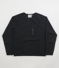 Purple Mountain Observatory Waffle Long Sleeve T-Shirt in Black