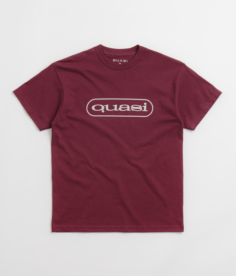 Quasi Boomerang T-Shirt in Burgundy