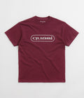 Quasi Boomerang T-Shirt in Burgundy