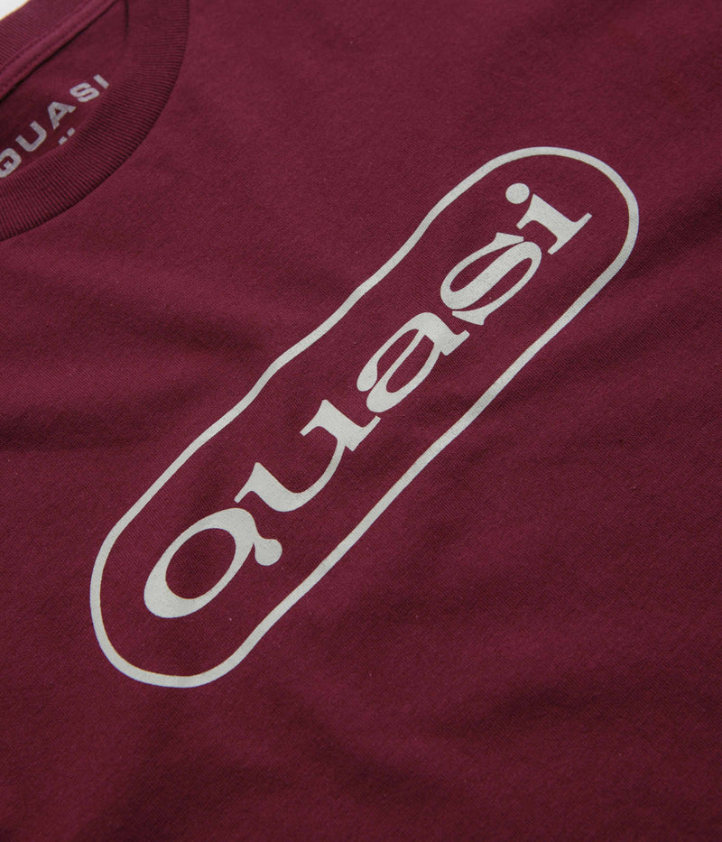 Quasi Boomerang T-Shirt in Burgundy