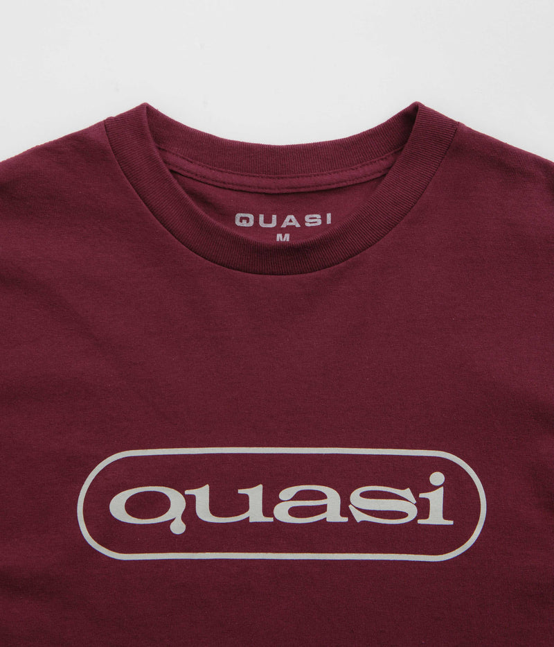 Quasi Boomerang T-Shirt in Burgundy