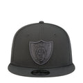 Dark gray Raiders baseball cap with tonal shield logo on front panel