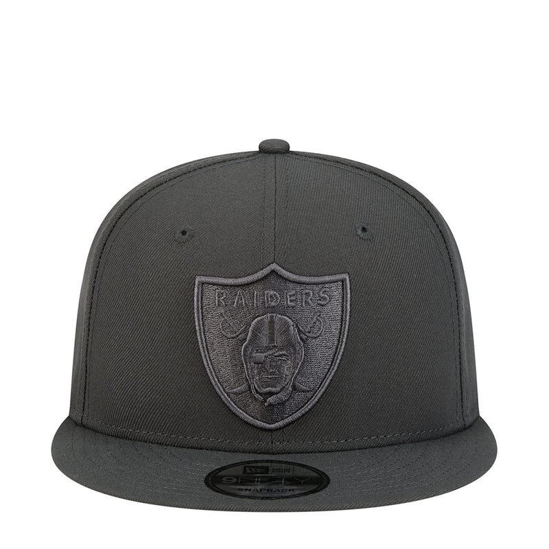 Dark gray Raiders baseball cap with tonal shield logo on front panel