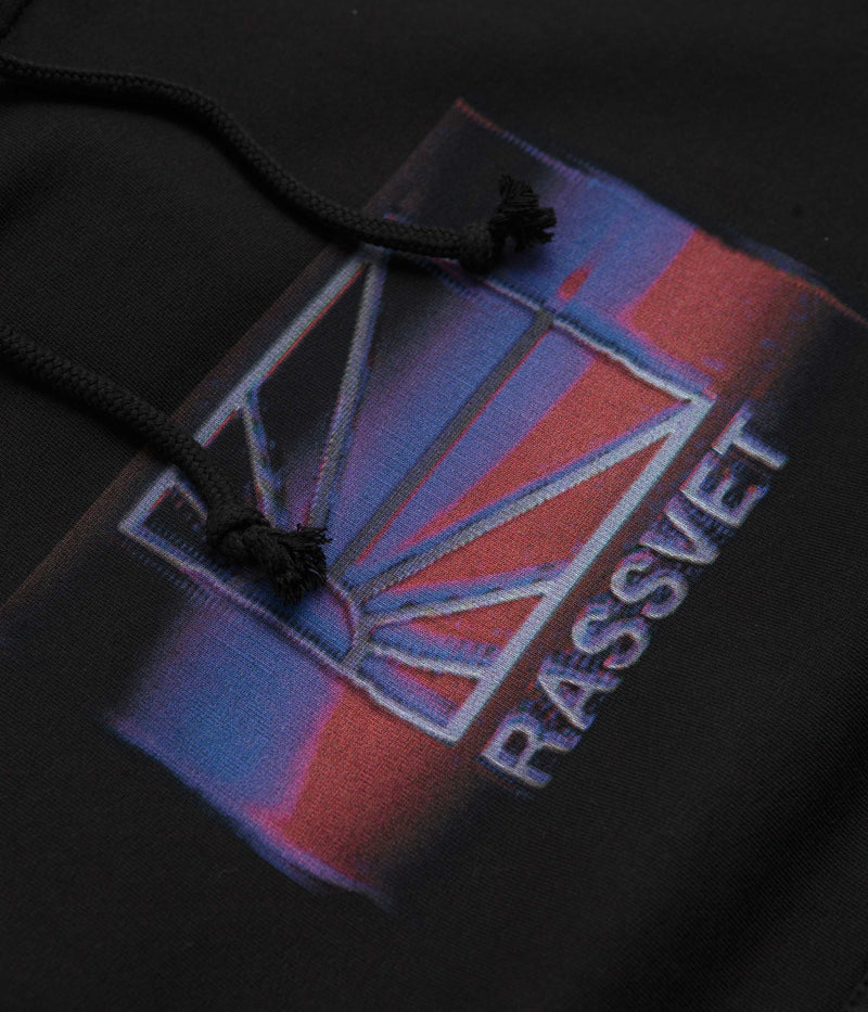 Rassvet Glitch Hoodie in Black
