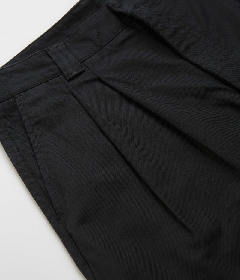 Rassvet Pleated Work Shorts in Black