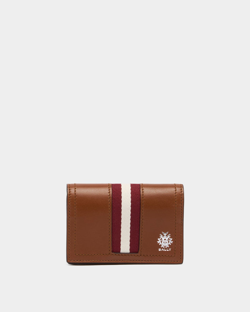 Ray Card Holder in Amber Brown Leather