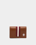 Ray Card Holder in Amber Brown Leather