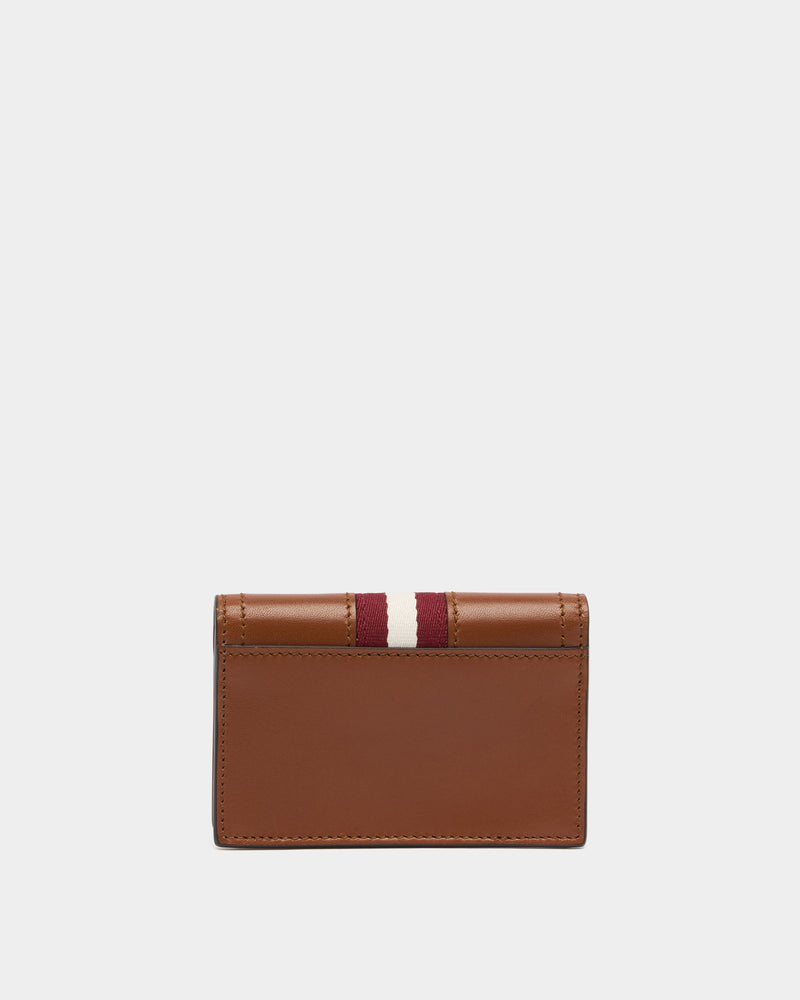 Ray Card Holder in Amber Brown Leather