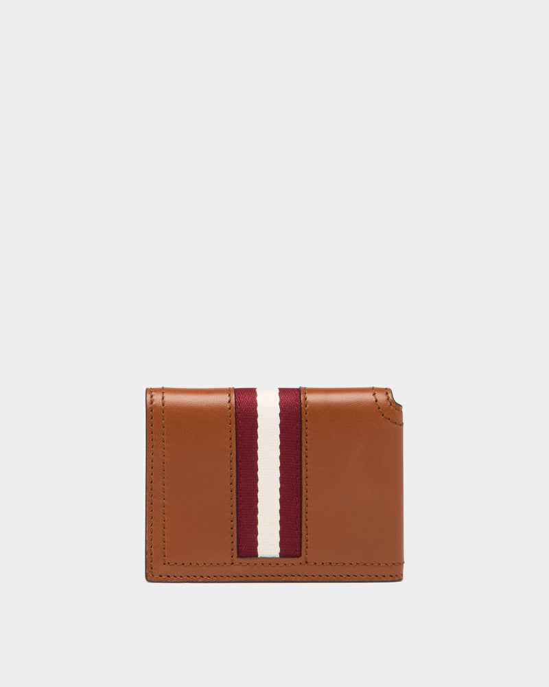 Ray Card Holder in Amber Brown Leather