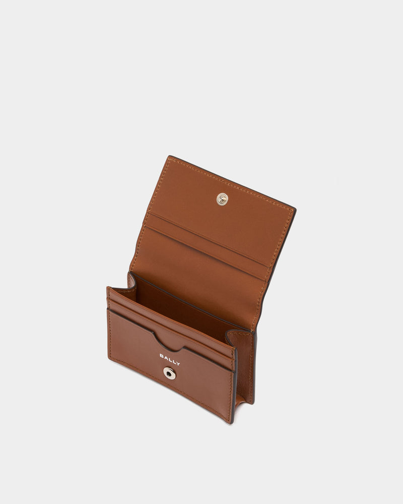 Ray Card Holder in Amber Brown Leather