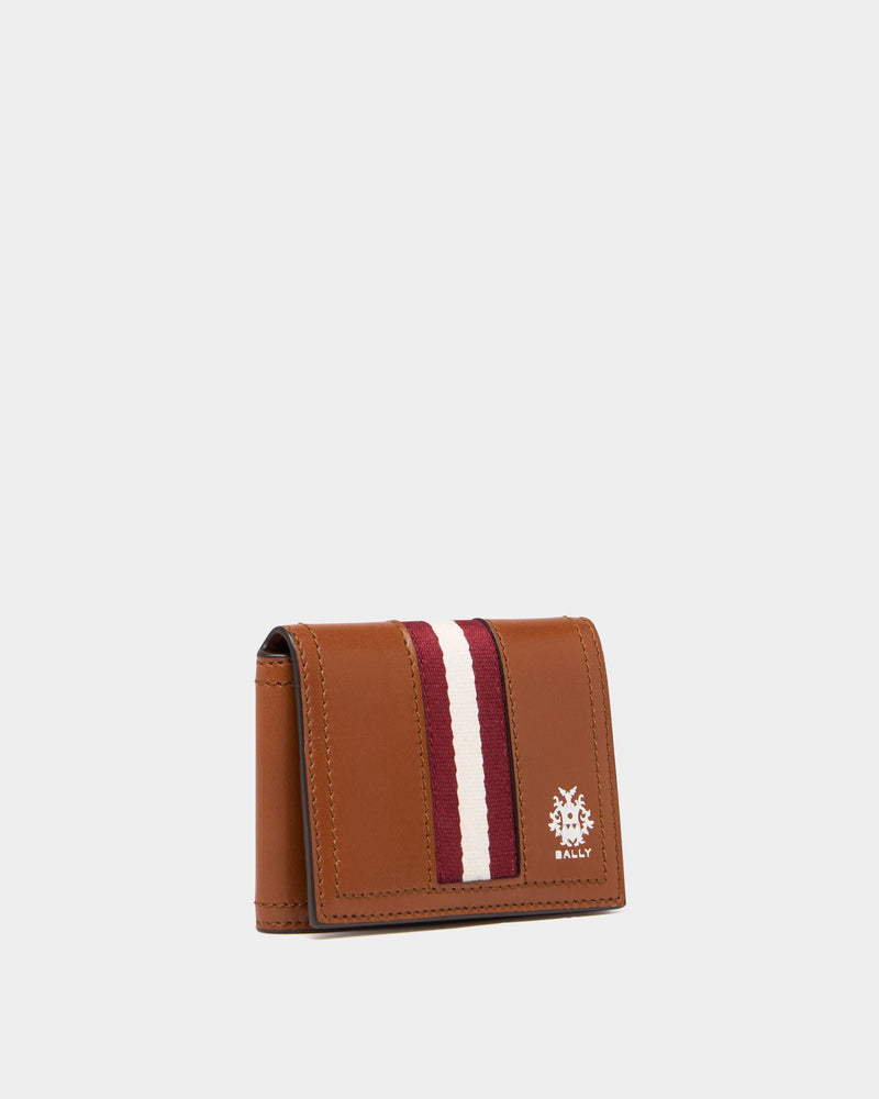 Ray Card Holder in Amber Brown Leather