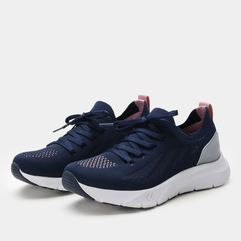 Regale Blush Navy Shoe | Alegria Shoes