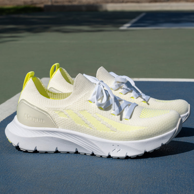 Regale Neon White Shoe | Alegria Shoes