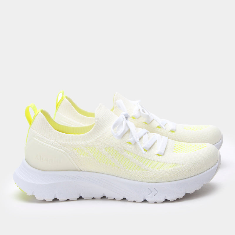 Regale Neon White Shoe | Alegria Shoes