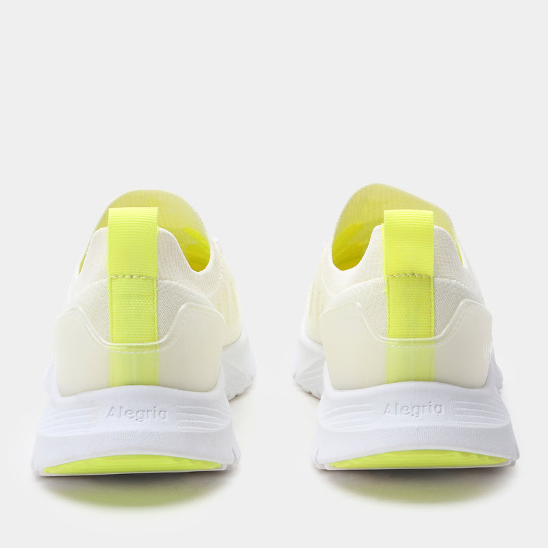 Regale Neon White Shoe | Alegria Shoes