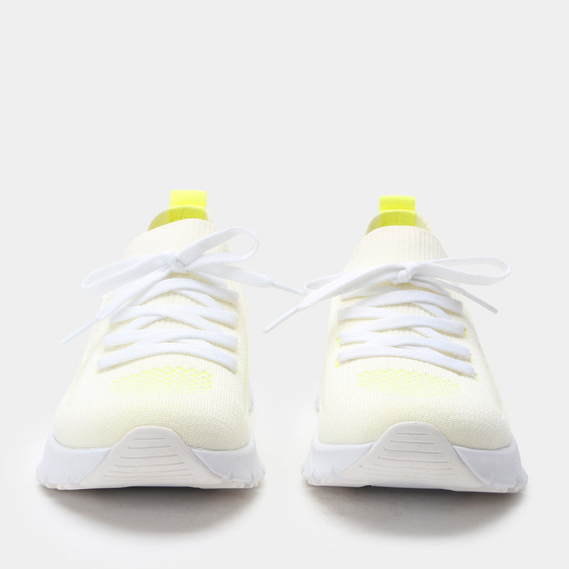 Regale Neon White Shoe | Alegria Shoes