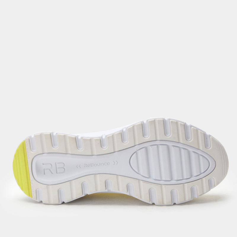 Regale Neon White Shoe | Alegria Shoes