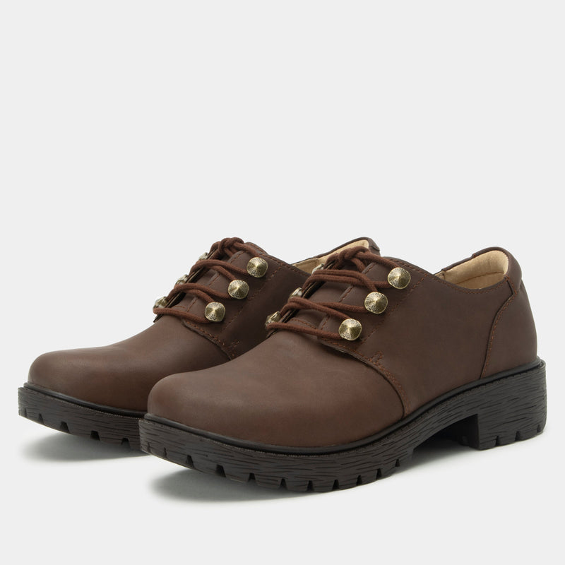 Resa Relaxed Cocoa Shoe | Alegria Shoes
