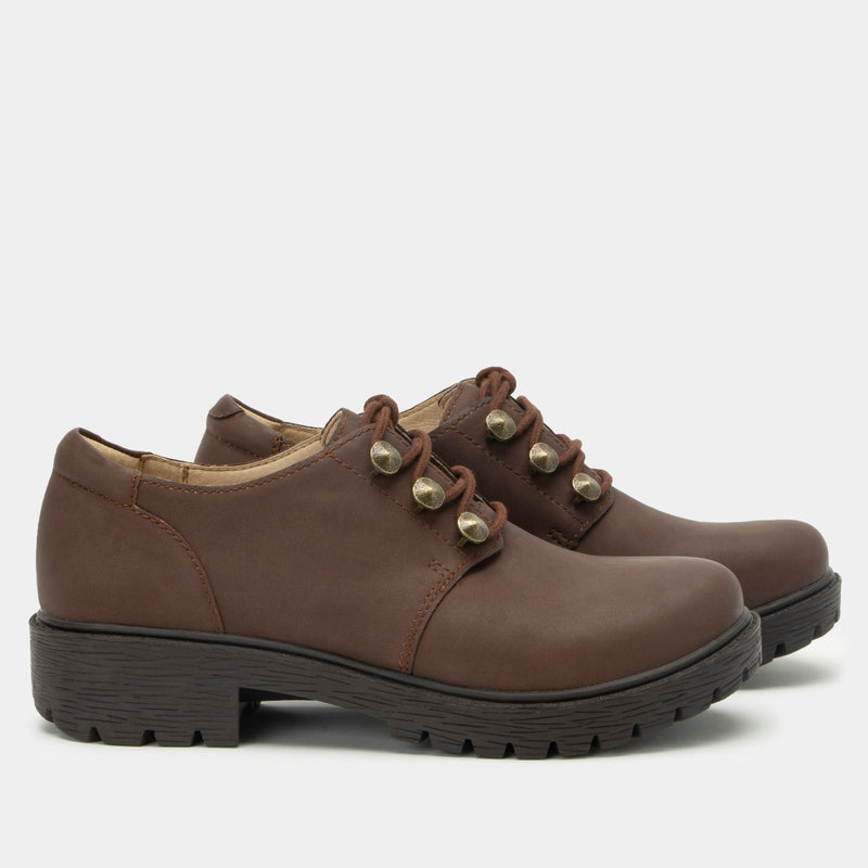 Resa Relaxed Cocoa Shoe | Alegria Shoes