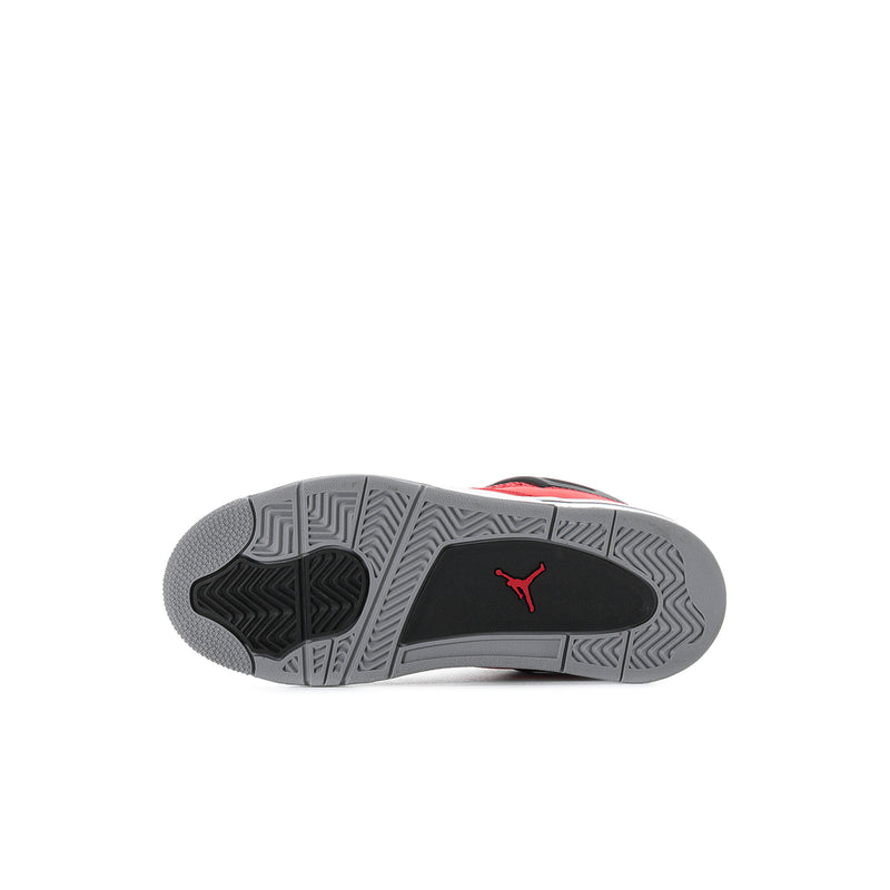 Kids sneaker outsole with dark tread and red Jumpman logo