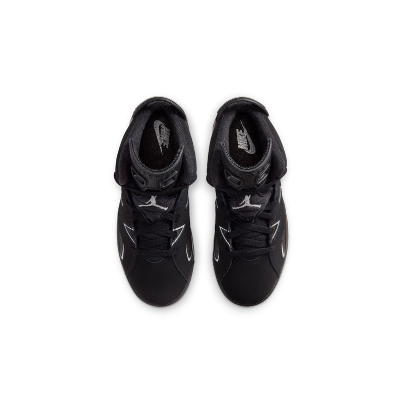 Kids black high-top sneakers, lace-up with textured toe and padded collar