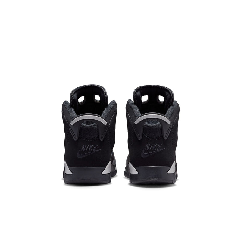 Kids black high-top sneakers with heel tab and Nike logo
