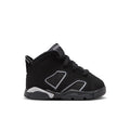 Black toddler low-top sneaker with lace-up, side panel details, and chunky sole
