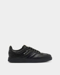 Retro Crest Sneaker in Black Leather