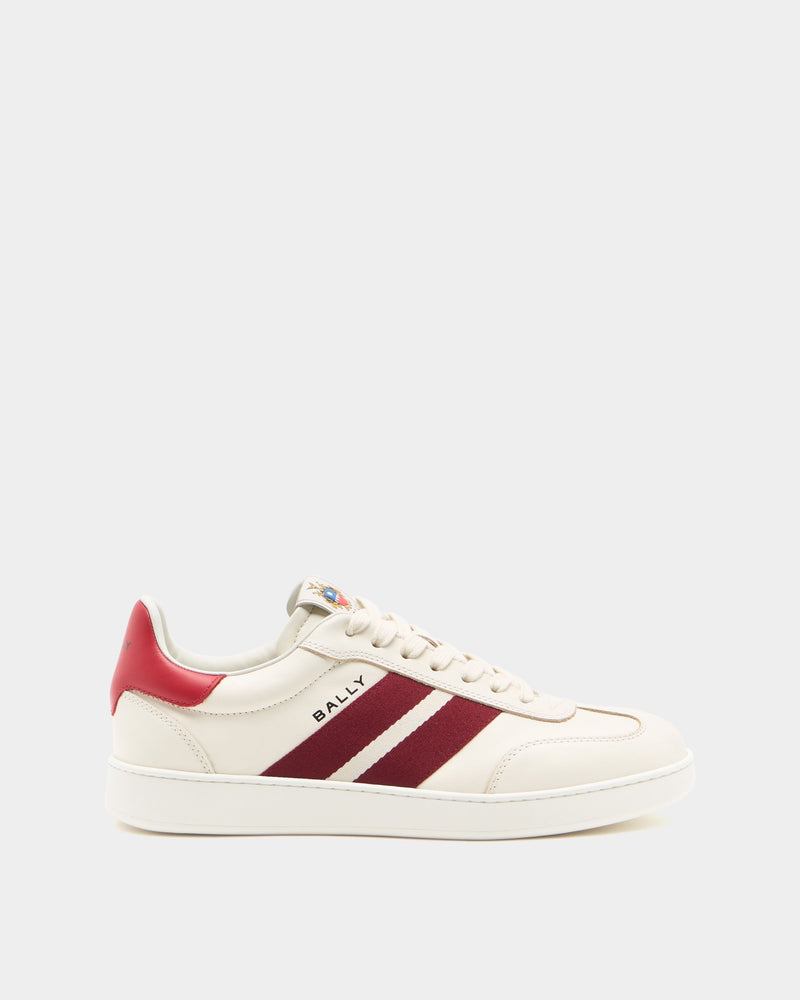 Retro Crest Sneaker in Ivory Leather