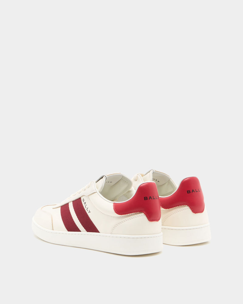 Retro Crest Sneaker in Ivory Leather