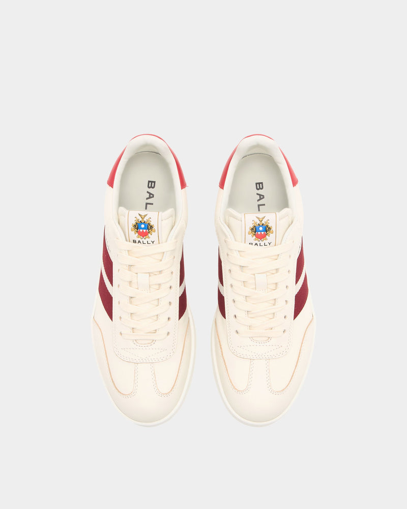 Retro Crest Sneaker in Ivory Leather