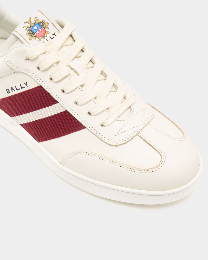 Retro Crest Sneaker in Ivory Leather