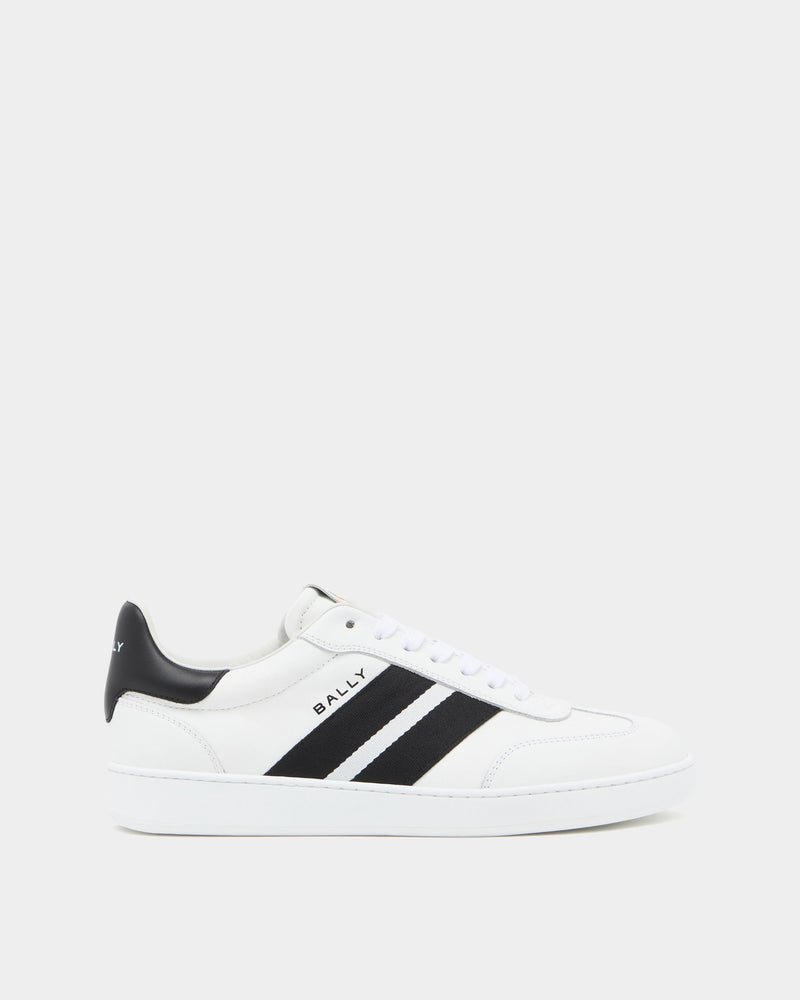 Retro Crest Sneaker in White Leather