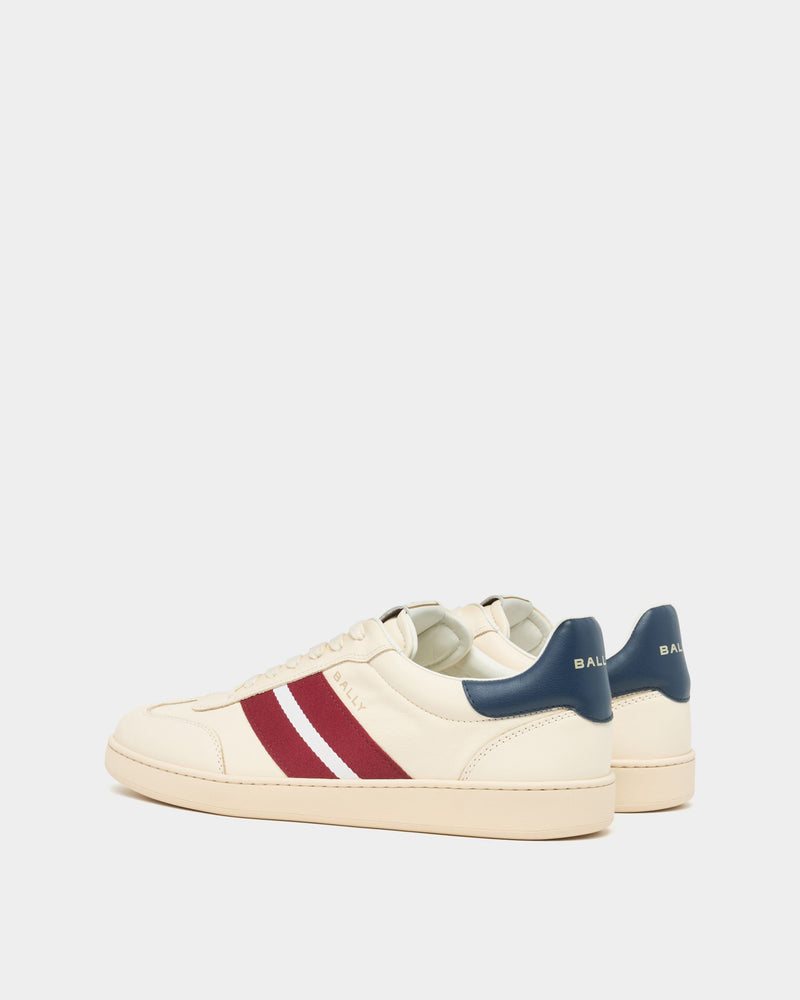 Retro Crest Sneaker in White Leather