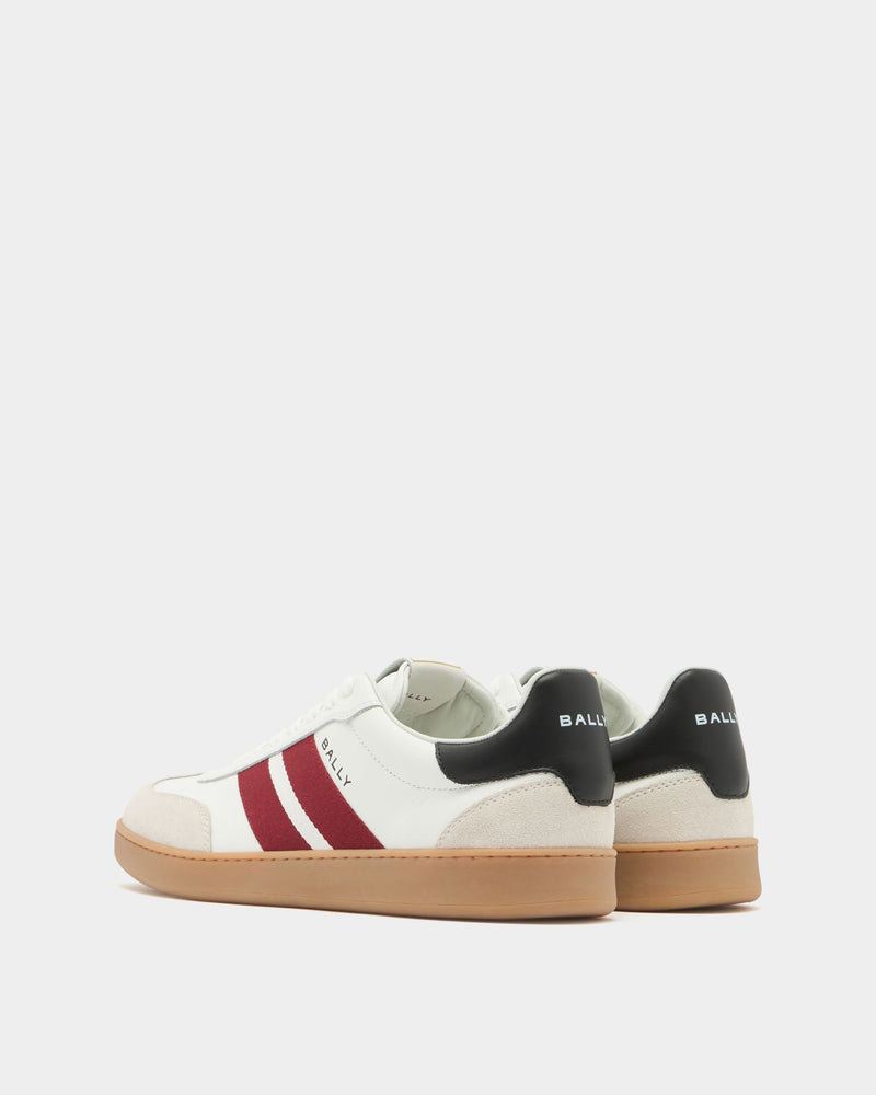 Retro Crest Sneaker in White Leather