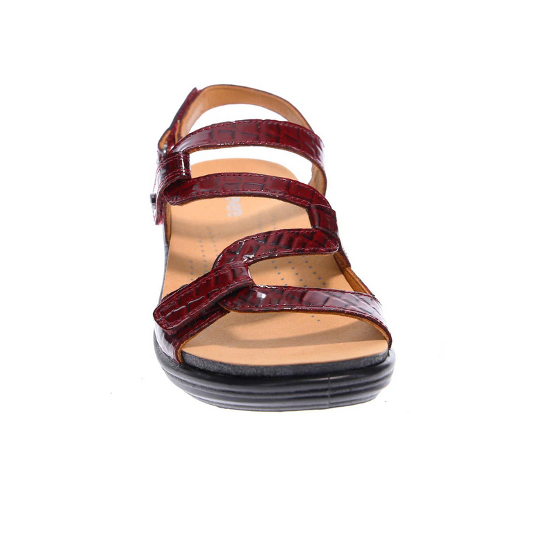 Revere Miami Backstrap Sandal (Women) - Red Croc Sandal - Backstrap - The Heel Shoe Fitters