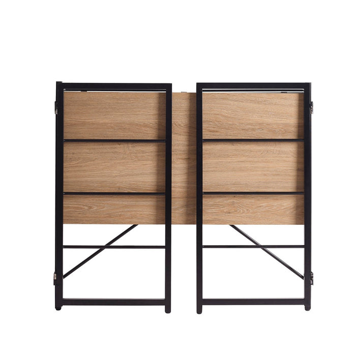Riley Foldaway Desk - Light Wood - DUSK