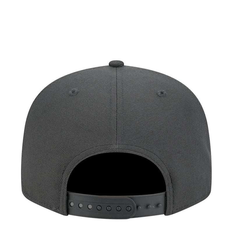 Dark gray Houston Rockets snapback cap with adjustable back strap and vent holes