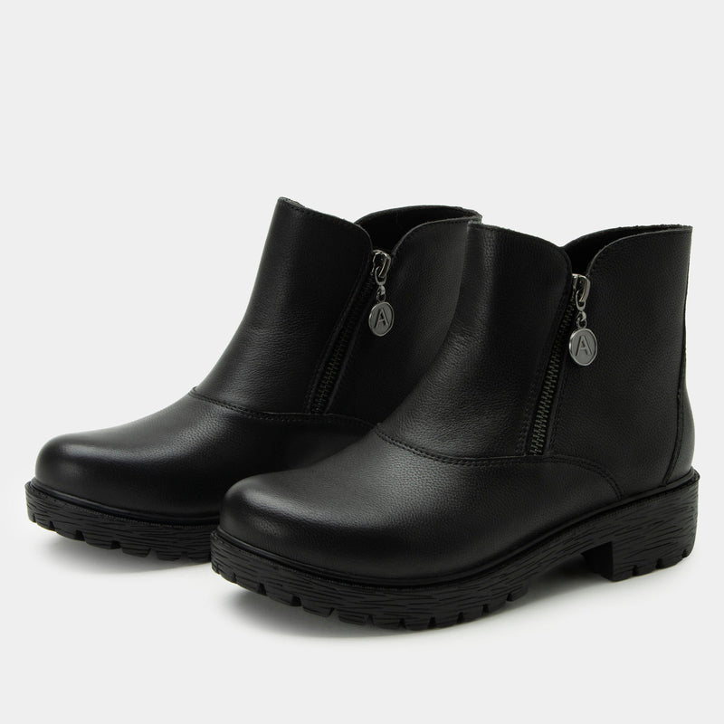 Rorie Black Bird Boot | Alegria Shoes
