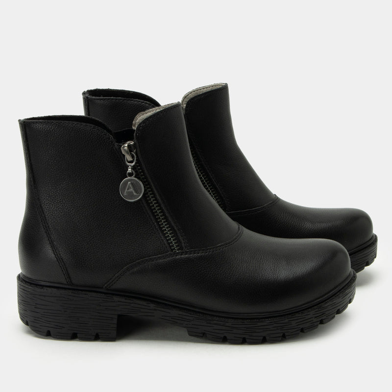Rorie Black Bird Boot | Alegria Shoes