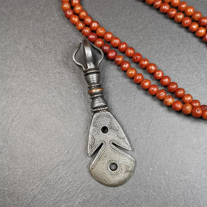 Round Kartika Knife 4.0" - Tibetan Buddhist art, view 5