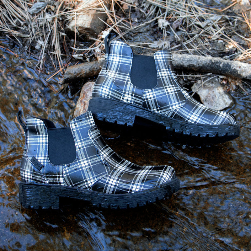Rowen Plaid Boot | Alegria Shoes