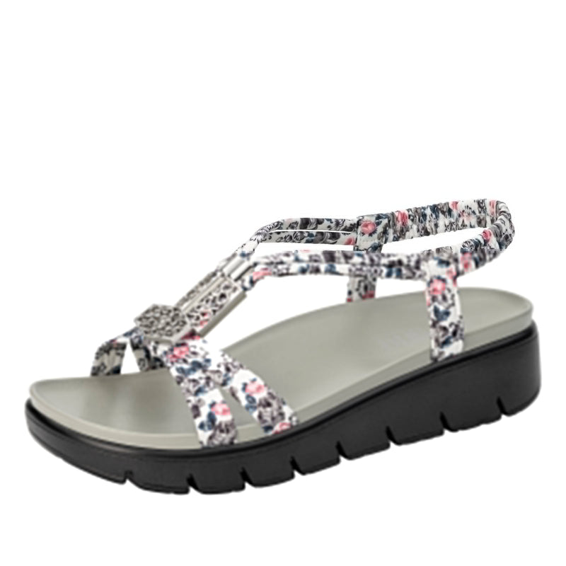 Roz Lovely Grey Sandal | Alegria Shoes