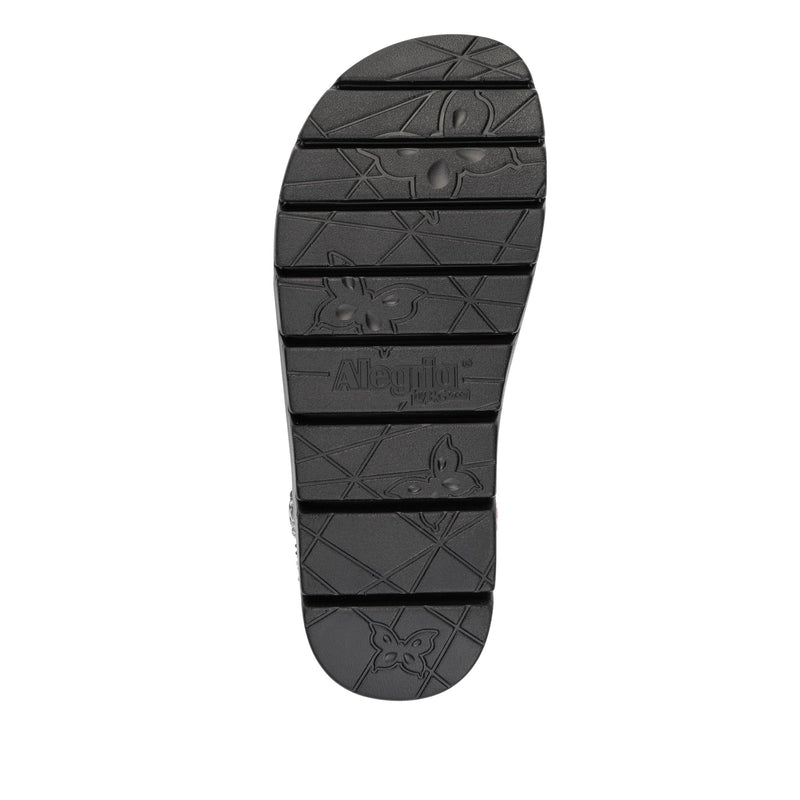 Roz Lovely Grey Sandal | Alegria Shoes